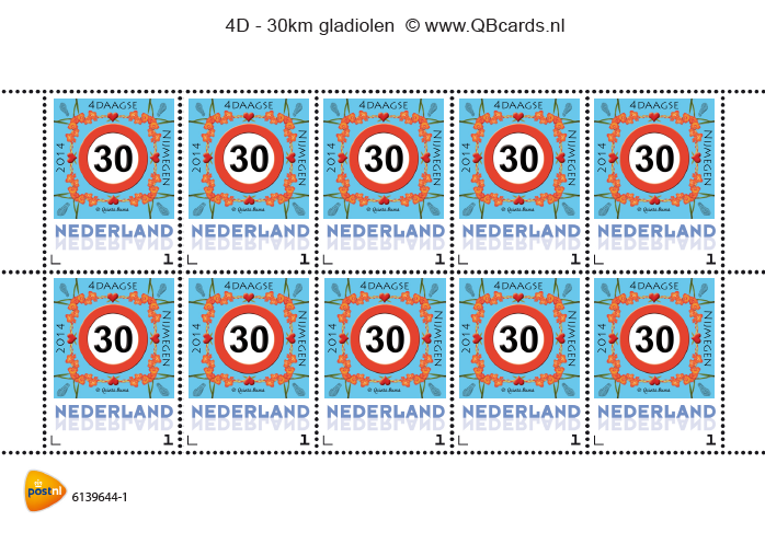 30km 4daagse persoonlijke zegel